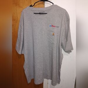 Carhartt Coors Light Chest Pocket Crew neck Short Sleeve T-shirt Loose Fit 2XL
